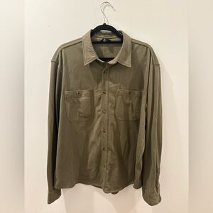 Men's XL Banana Republic Green Slim Fit Standard Utility Shirt- New with Tags